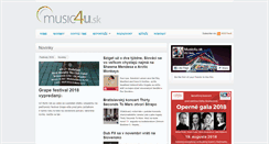 Desktop Screenshot of music4u.sk