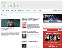 Tablet Screenshot of music4u.sk